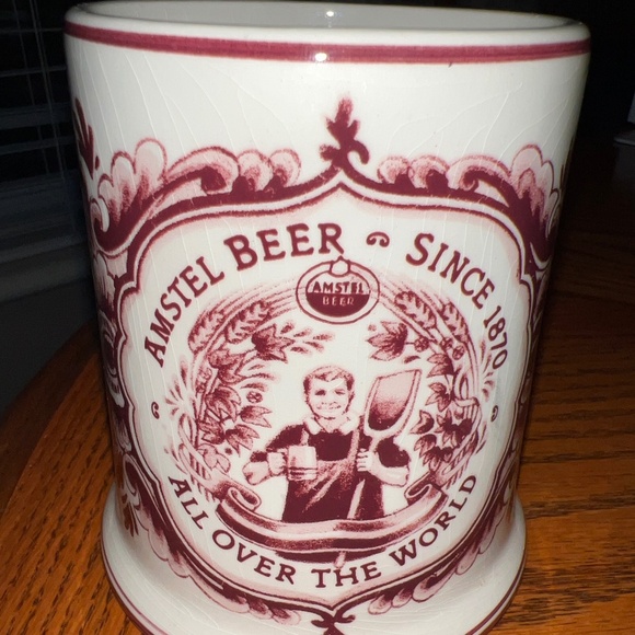 Delft Red Amstel Beer Stein - Holland - Picture 1 of 8